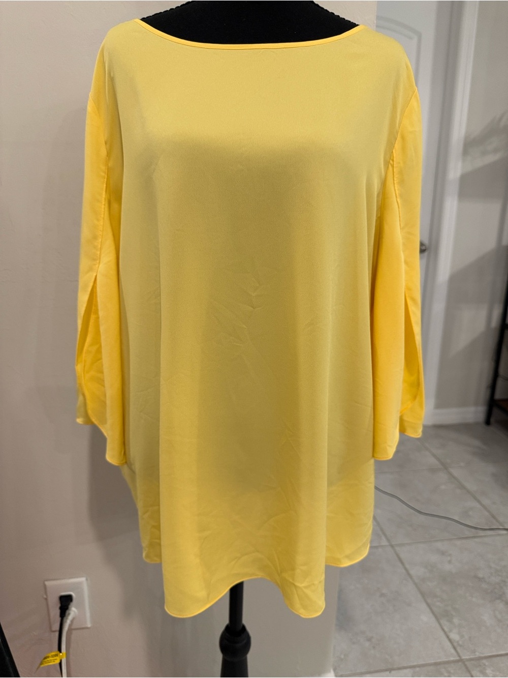 Chico's Sunny Yellow Boatneck Tunic